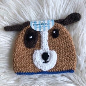 NWT Knit Baby Hat Bundle Puppy & Stripes